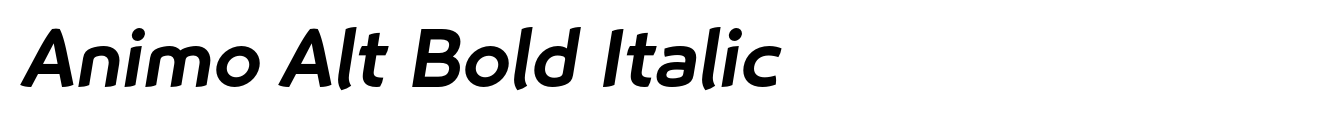 Animo Alt Bold Italic
